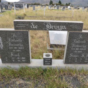 BRUYN Karel, de 1929-1997 & Susan S. ?. 1922-1993