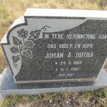BOTHA Johan A. 1905-1982