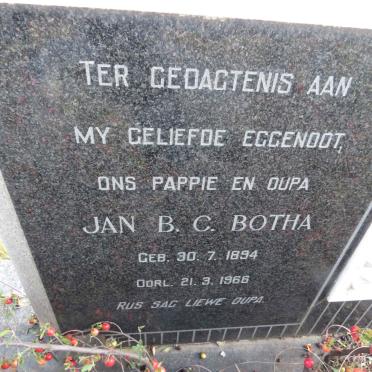 BOTHA Jan B.C. 1894-1966
