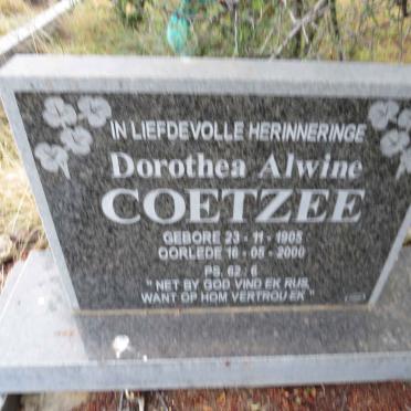 COETZEE Dorothea Alwine 1905-2000