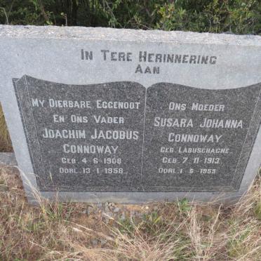 CONNOWAY Joachim Jacobus 1908-1958 & Susara Johanna 1913-1959