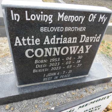 CONNOWAY Attie Adriaan David 1953-2023