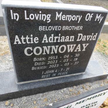 CONNOWAY Attie Adriaan David 1953-2023