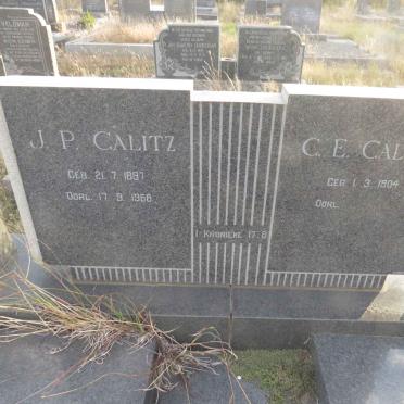 CALITZ J.P. 1897-1968 & C.E. 1904-