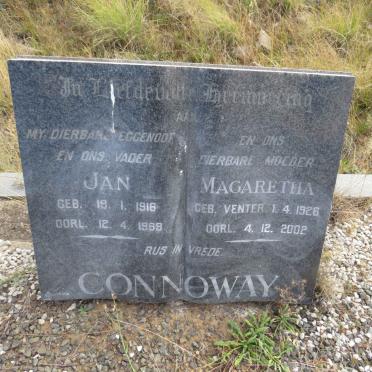CONNOWAY Jan 1916-1968 & Magaretha VENTER 1926-2002