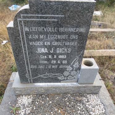 DICKS Jona J. 1883-1968