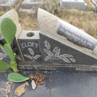 ELOFF Christina Cornelia nee CLOETE 1894-1971_1