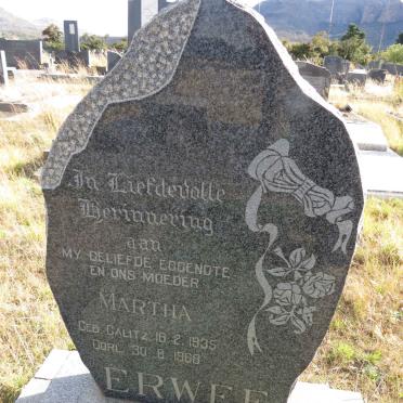 ERWEE Martha nee CALITZ 1935-1968