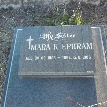 EPHRAM Mara K. 1906-1986