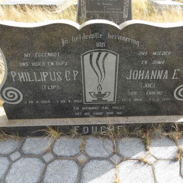 FOUCHE Phillipus C.P. 1909-1982 & Johanna E. ENSLIN 1908-1989