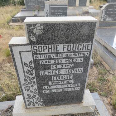 FOUCHE Hester Sophia nee SWANEPOEL 1895-1977