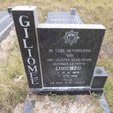 GILIOMEE Lorenzo 1953-1992