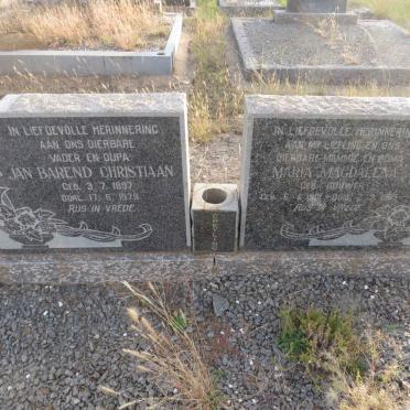 GREYLING Jan Barend Christiaan 1897-1979 & Maria Magdalena BOUWER 1901-1965