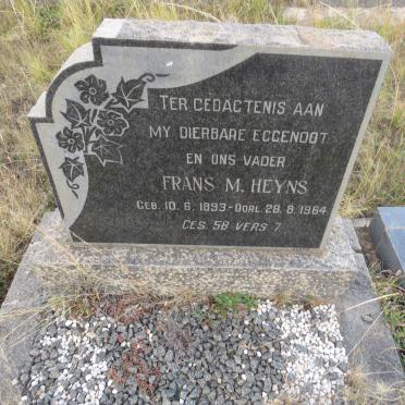 HEYNS Frans M. 1893-1964
