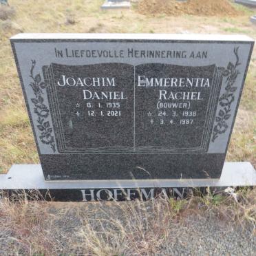 HOFFMAN Joachim Daniel 1935-2021 & Emmerentia Rachel BOUWER 1938-1987