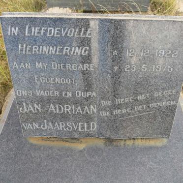 JAARSVELD Jan Adriaan, van 1922-1975