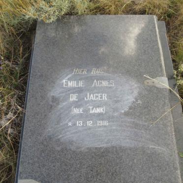 JAGER Emilie Agnes, de nee TANK 1916-