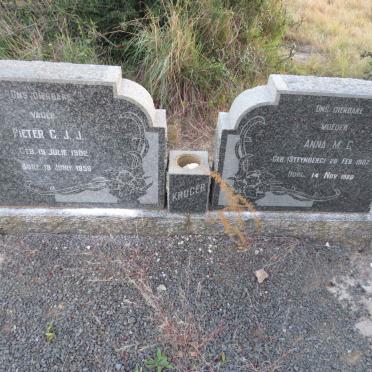 KRUGER Pieter C.J.J. 190-1958 & Anna M.C. STEYNBERG 1907-1980