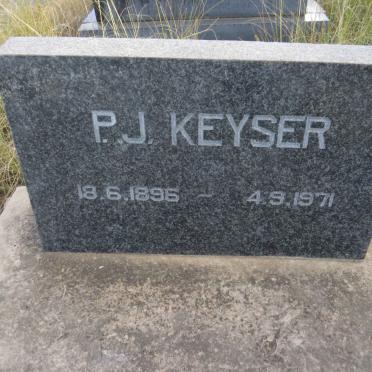KEYSER P.J. 1896-1971