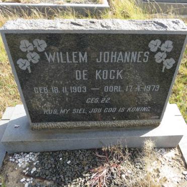 KOCK Willem Johannes, de 1903-1973