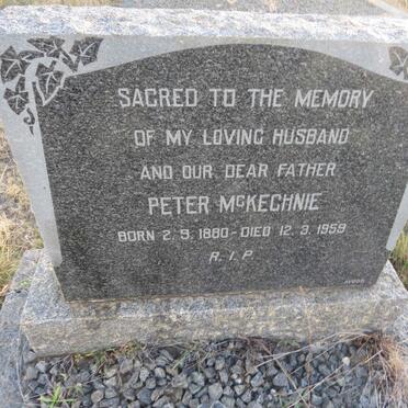 MCKECHNIE Peter 1880-1959