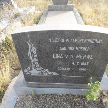 MERWE Lina, v.d. 1885-1980