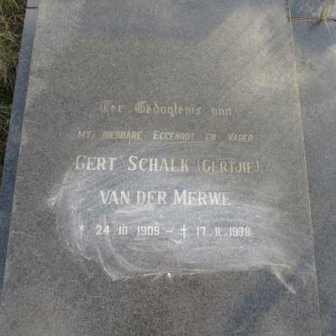 MERWE Gert Schalk, van der 1909-1978 & Maria Cornelia SNYMAN 1911-1990_2