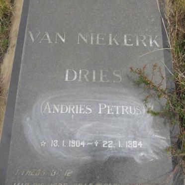NIEKERK Andries Petrus, van 1904-1984