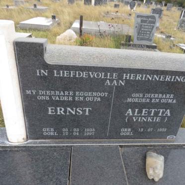 NEST Ernst, van der 1935-1997 & Aletta 1932-