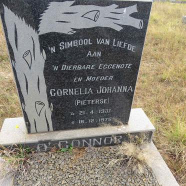 O'CONNOR Cornelia Johanna nee PIETERSE 1937-1975
