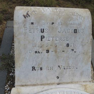 PIETERSE Petrus Jacobus 1861-1939