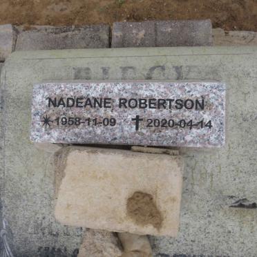 ROBERTSON Nadeane 1958-2020