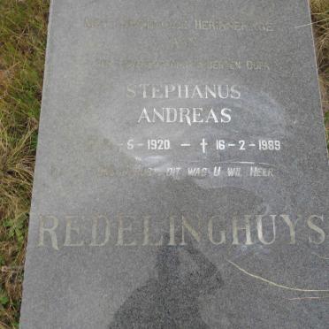 REDELINGHUYS Stephanus Andreas 1920-1989