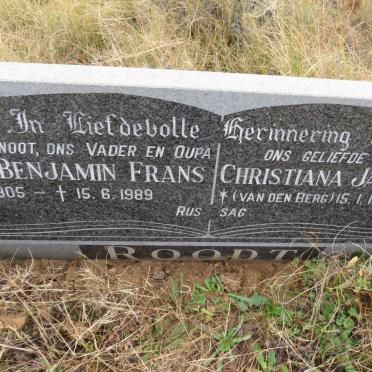 ROODT Johannes Benjamin Frans 1905-1989 & Christina Jacoba Adriana VAN DEN BERG 1914-1999_1