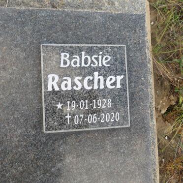 RASCHER Babsie 1928-2020