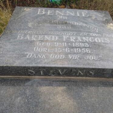 STEVENS Barend Francois 1893-1956 