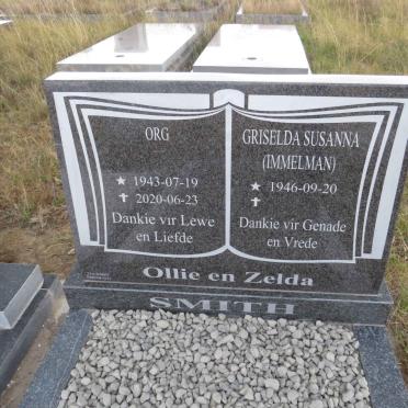 SMITH Org 1943-2020 & Griselda Susanna IMMELMAN 1946-