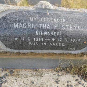 STEYN Magrietha P. nee NIENABER 1914-1974