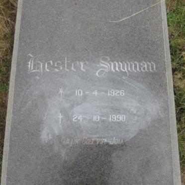SNYMAN Hester 1926-1990