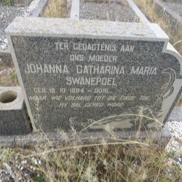 SWANEPOEL Johanna Catharina Maria 1884-