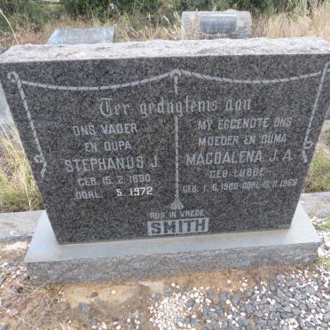 SMITH Stephanus J. 1890-1972 & Magdalena C.A. LUBBE 1900-1968