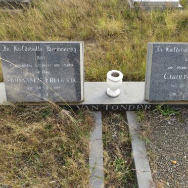 TONDER Johannes Frederik, van 1901-1989 & Carolina M.J. 1905-1995
