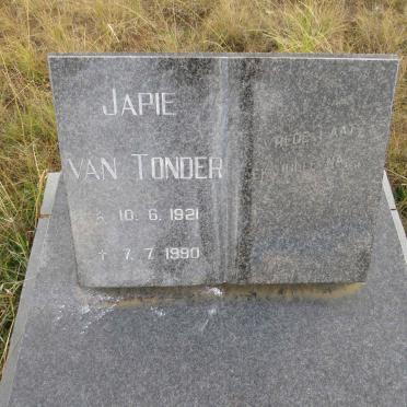 TONDER Japie, van 1921-1990