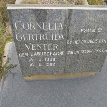 VENTER Cornelia Gertruida nee LABUSCHAGNE 1908-1982