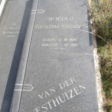 WESTHUIZEN Hendrik Stefanus, van der 1916-1984 & Christina Elizabeth 1920-1981_2