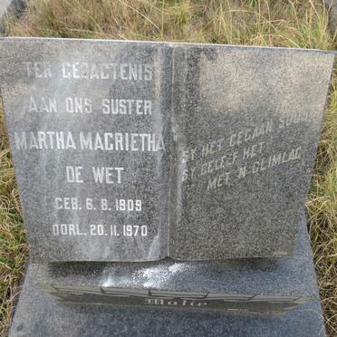 WET Martha Magrietha, de 1909-1970