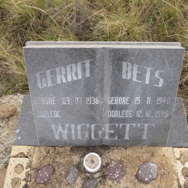 WIGGETT Gerrit 1936- & Bets 1940-1996