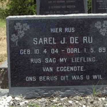 RU Sarel J., de 1904-1989 