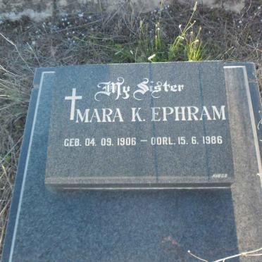 EPHRAM Mara K. 1906-1986