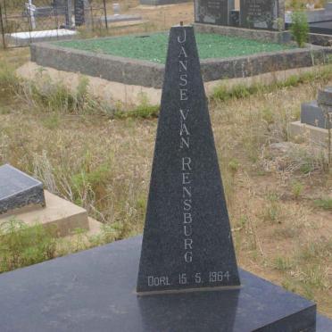 RENSBURG Benjamin Albertus, Janse van 1922-1964